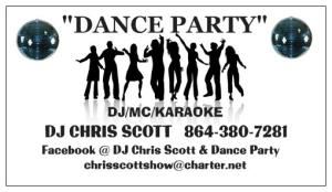 DJ CHRIS SCOTT'S DANCE PARTY DJ/MC/KARAOKE