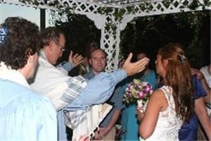 Rabbi David and wedding singer Lee  Degani