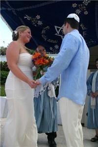 Rabbi David and wedding singer Lee  Degani