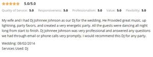 DJ Johnny Johnson Wedding & Event Specialist