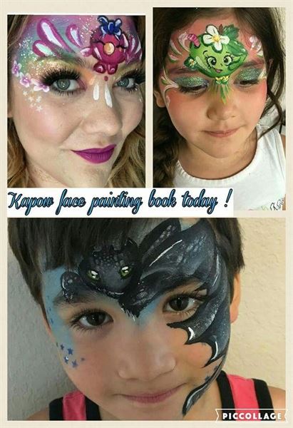 Kapow face painting