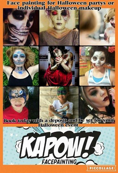 Kapow face painting