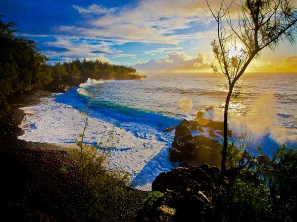 The Bali House and Cottage at Kehena beach Hawaii