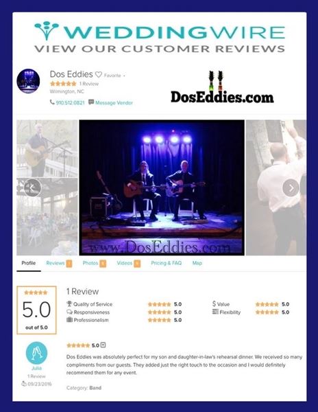 Dos Eddies - Acoustic Guitar / Vocal Duo - Murrells Inlet