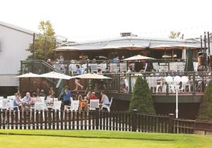 Outdoor decks at the Hills