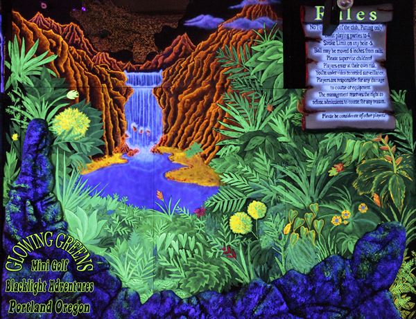 Glowing Greens Blacklight Miniature Golf - Island Adventures