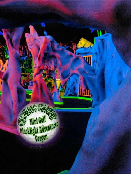 Glowing Greens Blacklight Miniature Golf: Alien Inavasion