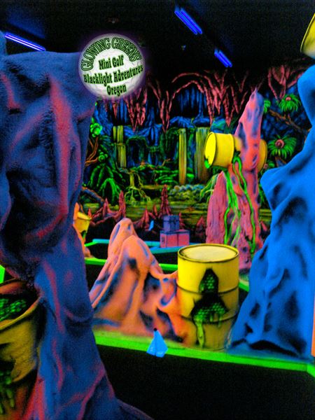 Glowing Greens Blacklight Miniature Golf: Alien Inavasion