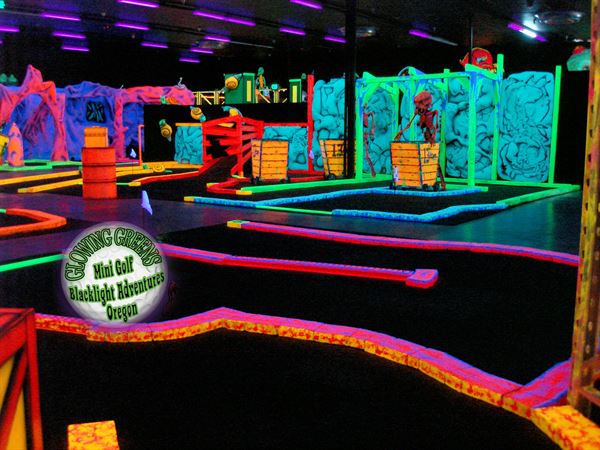 Glowing Greens Blacklight Miniature Golf: Alien Inavasion