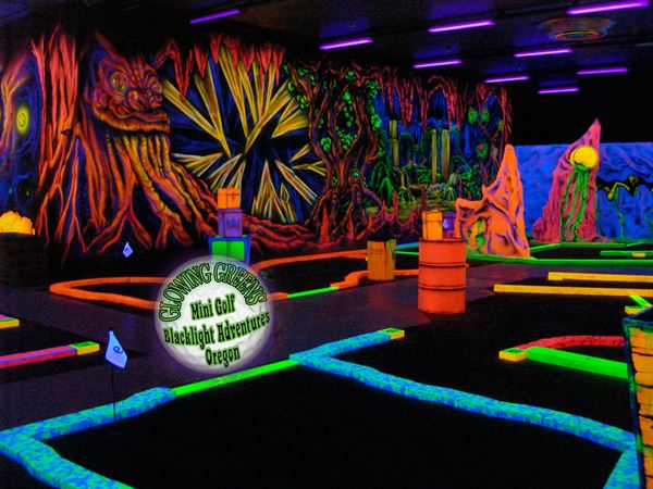 Glowing Greens Blacklight Miniature Golf: Alien Inavasion