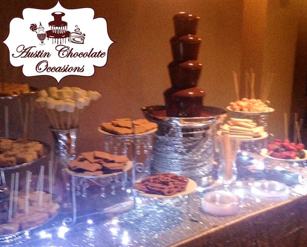 Austin Chocolate Occasions Chocolate Fountain & Candy Bar Buffet Catering
