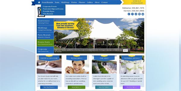 Avalon Event Rentals Vernon