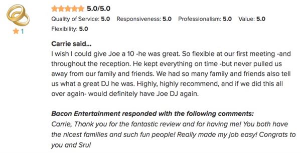 Bacon Entertainment "N.W. Ohio's Professional Wedding DJ Service"