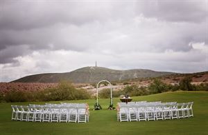 Golf Course Clubhouse & Patio Green Space