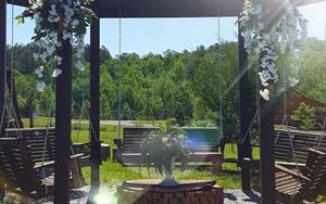 5- Swing Gazebo with Firepit