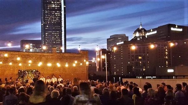 Skyline on the Bricktown Canal