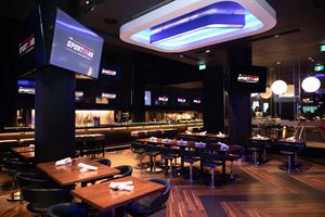 Hockey Stick Wall Room