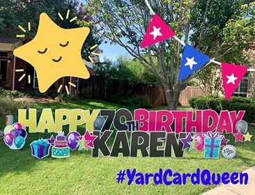 Yard Card Queen - Garland