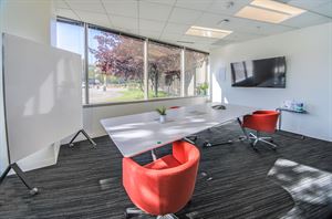 Modern Small Team Room w/ Projector