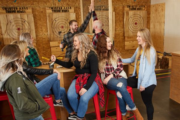 Twisted Axes Throw House