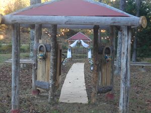 The Arbor by the Gold Fish Pond