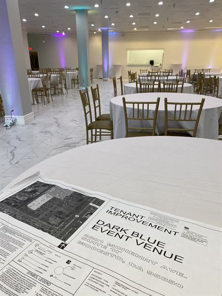 Dark Blue Event Venue