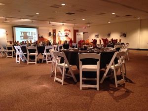 Silver and Turquoise Ballroom