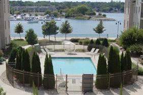 Outdoor Pool, View of the Harbor
