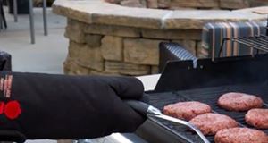 Outdoor Grilling Space with Firepit