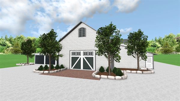 The Rustic Barn at Prairie Gardens by 1841