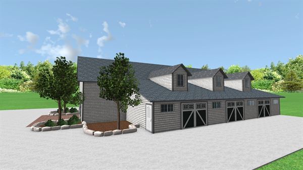 The Rustic Barn at Prairie Gardens by 1841