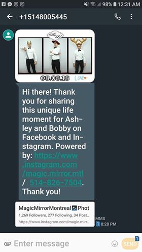 Magic Mirror Photo Booth Montreal / Miroir Magique Cabine Photo Montreal