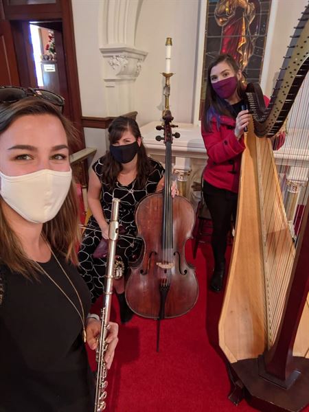 The Soenen Sisters-Harp, Flute and Cello for Weddings and Events
