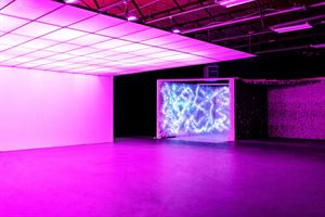 RGB LED prism ceiling in Multi Set Warehouse- Chamblee, GA