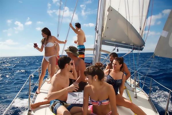 The trip to Lake Piru on the sailboat