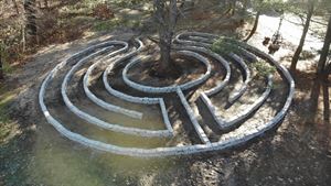 Mirrored Baltic Ceremonial Labyrinth