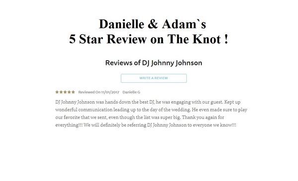 DJ Johnny Johnson Wedding & Event Specialist