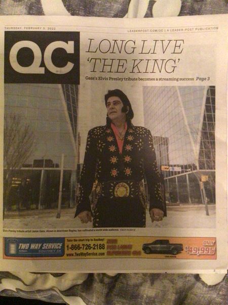 Jamie Gass Elvis Tribute Artist Regina, Saskatchewan