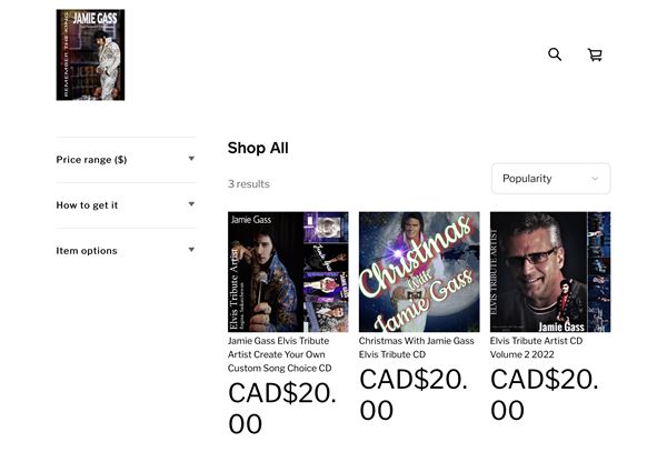 Jamie Gass Elvis Tribute Artist Regina, Saskatchewan