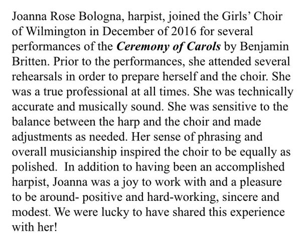 Joanna Rose - Harpist/Vocalist