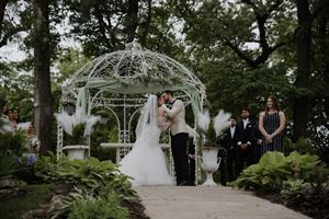 Classic Ornate Wrought Iron Gazebo