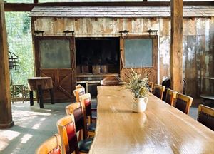 Pavilion next to Waterfall