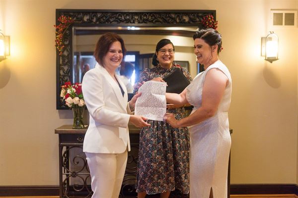 Ori Largent Wedding officiant