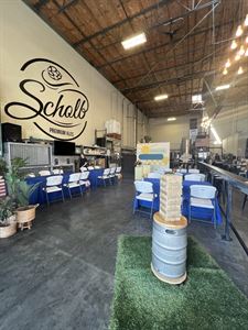 Indoor brewery space