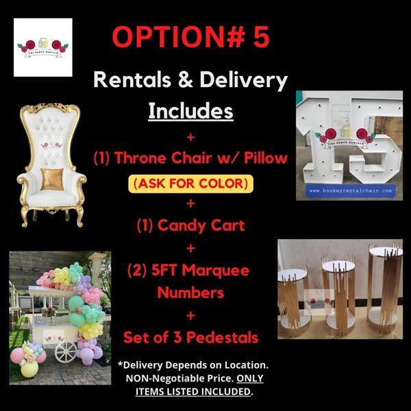 IBL Party Rentals - NJ/NY - Chair Rentals, Table Rentals, Photo booths & Balloon Decor