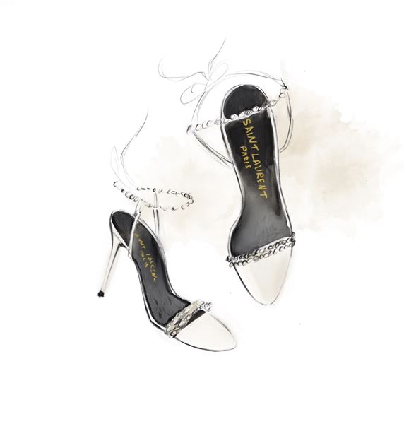 Live fashion artist, portraits