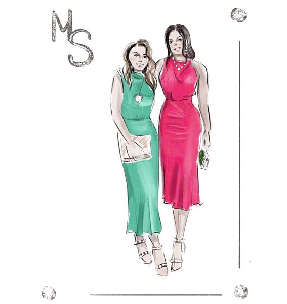 Live fashion artist, portraits