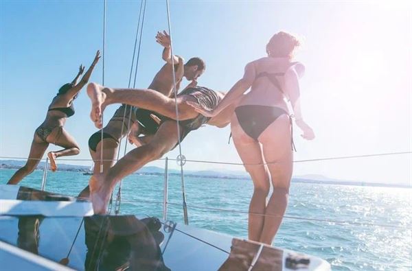 The trip to Lake Piru on the sailboat