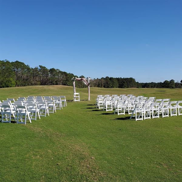 Flagsticks at Cypresshead Golf Course