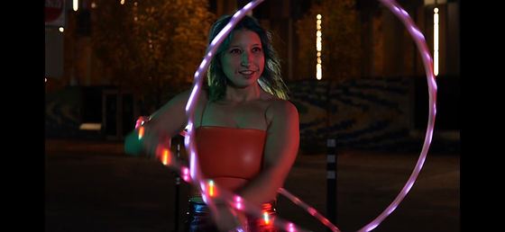 Olivia Flows Hula Hooping